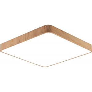 (RESIGILAT) Plafoniera LED Blade BR-BH16-05287, patrata, 45W, 3680lm, lumina calda+neutra+rece, IP20, maro, Braytron Plus