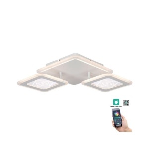 Resigilate, (RESIGILAT) Plafoniera LED Smart Escape, 62W, lumina calda/neutra/rece (3000-6500K), alba, Klausen - savelectro.ro