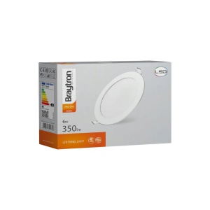 (RESIGILAT) Spot LED 6W Incastrat, Rotund, Braytron, 350lm, Lumina Calda (3000K), Alb [6]- savelectro.ro