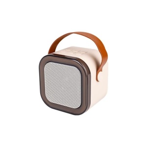 Set boxa bluetooth cu doua microfoane, RGB, 3W, USB-C, bej, Masterled [2]- savelectro.ro
