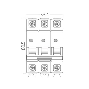 Siguranta automata 3P, 10A, curba de declansare C, capacitate de rupere 6kA, Braytron [4]- savelectro.ro