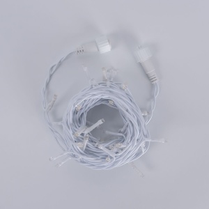 Sir luminos 50 leduri, 5m, lumina calda, IP44, cablu alb, 3W/set, Braytron [2]- savelectro.ro