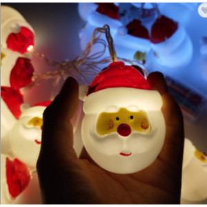 Sir luminos figurine mos, 10 becuri, 1.6 metri, lumina rece, alimentare cu baterii, Masterled [2]- savelectro.ro