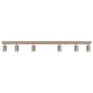 Spot aplicat Bardo 6xGU10, liniar, orientabil, IP20, bej+auriu, Masterled [3]- savelectro.ro