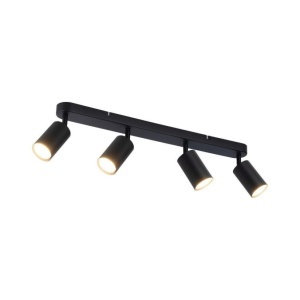 Spoturi, Spot aplicat Core 4xGU10, IP20, negru, Klausen - savelectro.ro