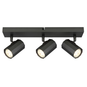 Spoturi, Spot aplicat James 3xGU10, orientabil, IP20, gri mat, Globo Lighting - savelectro.ro