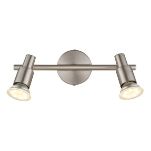 Spot aplicat Kinley, 2xGU10, IP20, nichel mat+crom, Globo Lighting [2]- savelectro.ro