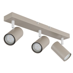 Spoturi, Spot aplicat Robby 3xGU10, orientabil, IP20, nisipiu, Globo Lighting - savelectro.ro