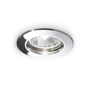 Spoturi, Spot incastrat Jazz, 1xGU10, IP20, crom, Ideal Lux - savelectro.ro