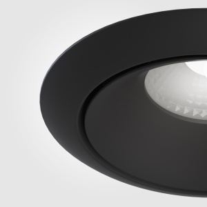 Spot LED 12W Incastrat, Dimabil, Maytoni, 820lm, Lumina Neutra (4000K), Negru [2]- savelectro.ro