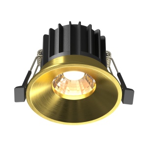 Spoturi, Spot LED 12W Incastrat, Maytoni, 930lm, Lumina Calda (3000K), Arama+Negru - savelectro.ro