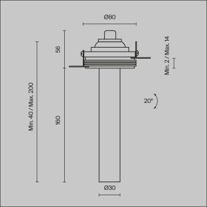 Spot LED 7W Incastrat, Maytoni, 460lm, Lumina Calda (3000K), Alb+Negru [4]- savelectro.ro
