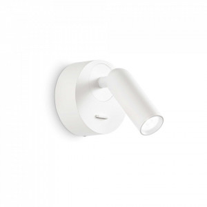 Spot LED Bean 260600, rotund, orientabil, 3.5W, 220lm, lumina calda, IP20, alb, Ideal Lux