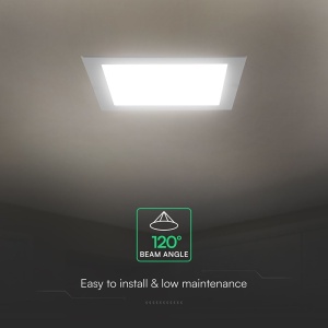 Spot LED incastrat, 24W, 2640lm, lumina calda/neutra/rece, cip CREE, IP20, alb, V-tac [7]- savelectro.ro