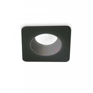 Spoturi, Spot LED Room-65 252056, patrat, incastrat, 8W, 800lm, lumina calda, IP20, negru, Ideal Lux - savelectro.ro