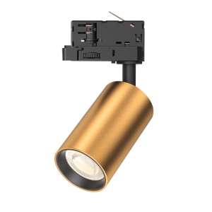 Spoturi, Spot pe sina GU10 Beta, aluminiu, auriu-negru, IP20, Braytron - savelectro.ro
