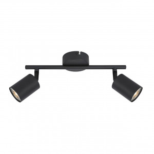 Spoturi, Spot Spike KL162012, orientabil, 2xGU10, negru, IP20, Klausen - savelectro.ro