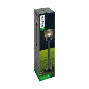 Stalp exterior E27, IP54, IK08, aluminiu, gri, Braytron [3]- savelectro.ro