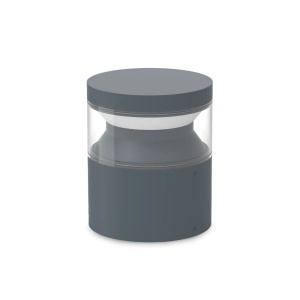 Stalp exterior LED Boeing H015 14W, 320lm, lumina calda (3000 K), IP65, antracit, Ideal Lux