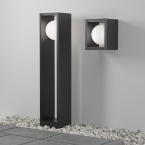 Stalp exterior Slate, 10W, lumina calda (3000K), IP65, grafit, Maytoni [3]- savelectro.ro
