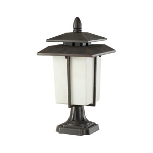 Stalpi iluminat exterior, Stalp iluminat exterior Nevada 2 KL5532, 1xE27, negru + alb, aluminiu + sticla, IP44, 36 cm, stil clasic, Klausen - savelectro.ro