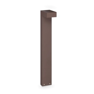 Stalpi iluminat exterior, Stalp LED exterior Sirio H80 13W, 490lm, lumina calda (3000 K), IP65, cafeniu, Ideal Lux - savelectro.ro