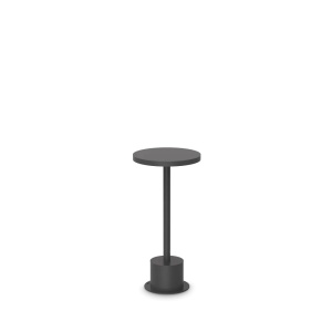 Stalpi iluminat exterior, Stalp LED exterior Toffee D160 H025, 11W, 890lm, lumina calda (3000 K), IP65, negru, Ideal Lux - savelectro.ro