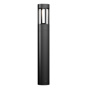 Corpuri de iluminat, Stalp pentru exterior LED Vint O458FL-L9GF3K, 9W, 450lm, lumina calda, IP65, grafit, Maytoni - savelectro.ro