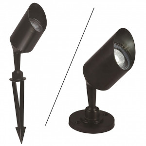 Stalpi iluminat exterior, Stalp pentru exterior Point, 1 bec, dulie GU10, negru, Klausen - savelectro.ro