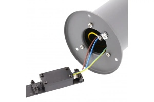 Stalp pentru gradina, 1 bec, dulie E27, IP44, 400 mm, otel inoxidabil, GTV [4]- savelectro.ro