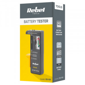 Tester baterii, display analogic, Rebel Tools [3]- savelectro.ro