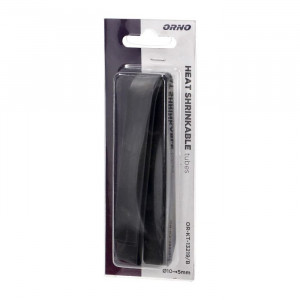 Tub termocontractabil Ø 10mm, 1m lungime, negru, în blister Orno [2]- savelectro.ro