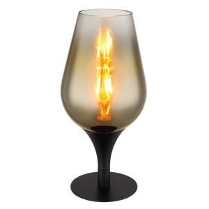 Veioze, Veioza Lavus 15552T2, 1xE27, negru mat/auriu, IP20, Globo Lighting - savelectro.ro