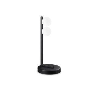 Veioza LED Binomio 6W, 370lm, lumina calda (3000 K), IP20, neagra, Ideal Lux