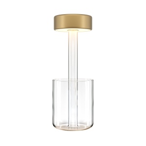 Corpuri de iluminat, Veioza LED MOD229TL-L3G3K1, dimabila, cu intrerupator, 3W, 120lm, lumina calda+neutra, IP20, aurie+transparenta, Maytoni - savelectro.ro