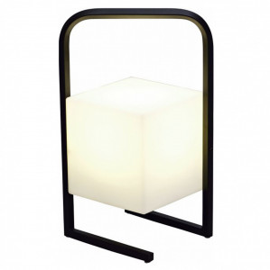 Lampi de birou si veioze, Veioza LED RGB Square KL120000, portabila, 1.2 W, 140lm, lumina neutra, neagra+alba, IP20, Klausen - savelectro.ro