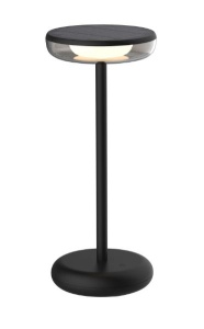 Lampi de birou si veioze, Veioza Solara LED Lucent, 2W, 2700K, IP44, Neagra - savelectro.ro