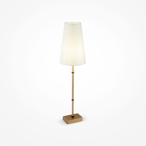 Veioza Zaragoza H001TL-01BS, cu intrerupator, 1xE14, alama+alba, IP20, Maytoni [1]- savelectro.ro