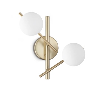 Aplice, Aplica Atlas AP2 2xG9, lumina calda (3000 K), IP20, aurie, Ideal Lux - savelectro.ro