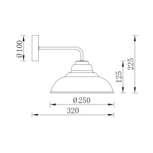 Aplica Braytron BV05-00025, 1xE27, negru [4]- savelectro.ro