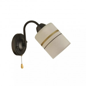 Corpuri de iluminat, Aplica Certis KL101045, 1xE27, cu intrerupator, neagra+alba+aurie, IP20, Klausen - savelectro.ro
