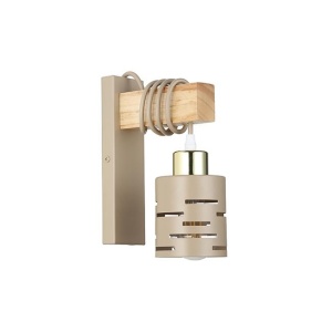 Aplica Elen 1xE27, IP20, bej+aurie+lemn, Masterled