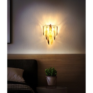 Aplica Elinor, 3xE14, IP20, aurie+cristale K9, Globo Lighting [3]- savelectro.ro