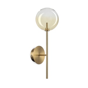 Aplice, Aplica Equinoxe 1xG4, ambra, sticla fumurie, Ideal Lux - savelectro.ro