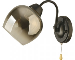 Aplice, Aplica Kano KL101044, 1xE27, cu intrerupator, neagra+fumurie, IP20, Klausen - savelectro.ro
