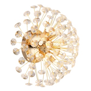 Aplica Katrina 6xG9, cristale, Ø40 cm, aurie mat, Globo Lighting