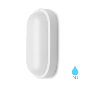 Corpuri de iluminat exterior, Aplica LED exterior 18W, lumina calda (3000 K), 1780lm, IP54, alba, Braytron - savelectro.ro