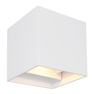 Aplice si felinare exterior, Aplica LED exterior Veronika 2x3W, lumina calda (3000 K), 290 lm, IP54, alba, Globo Lighting - savelectro.ro