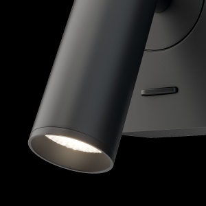Aplica LED Mirax C039WL-L3B3K, 3W, 150lm, lumina calda, IP20, neagra, Maytoni [2]- savelectro.ro