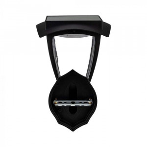 Aplica LED solara pentru exterior V-TAC, 2W, neagra, lumina calda/rece, IP65 [12]- savelectro.ro